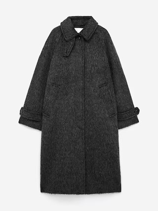 Wool-Alpaca Blend Coat – Black – Women – ARKET GB | Arket UK