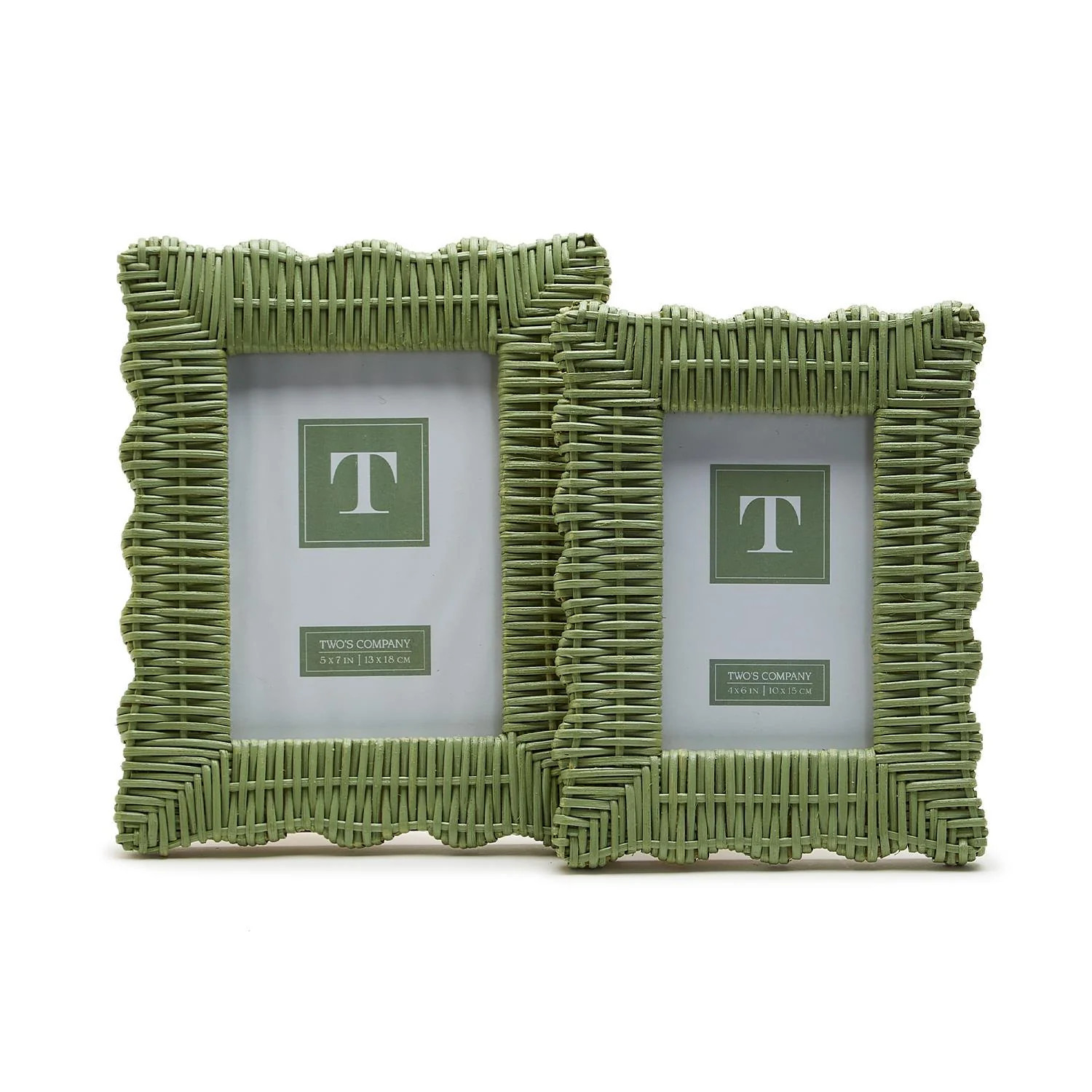 Wicker Weave Photo Frame Green, Blue, Pink or Natural | Auden & Avery