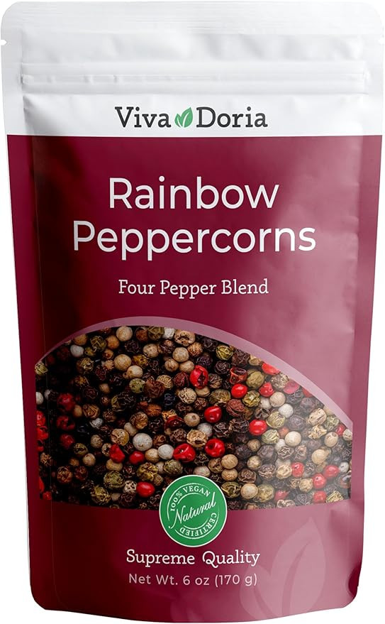 Viva Doria Rainbow Blend Peppercorn - Whole Black, Green, Pink and White Pepper 6 Oz (170 Grams) ... | Amazon (CA)