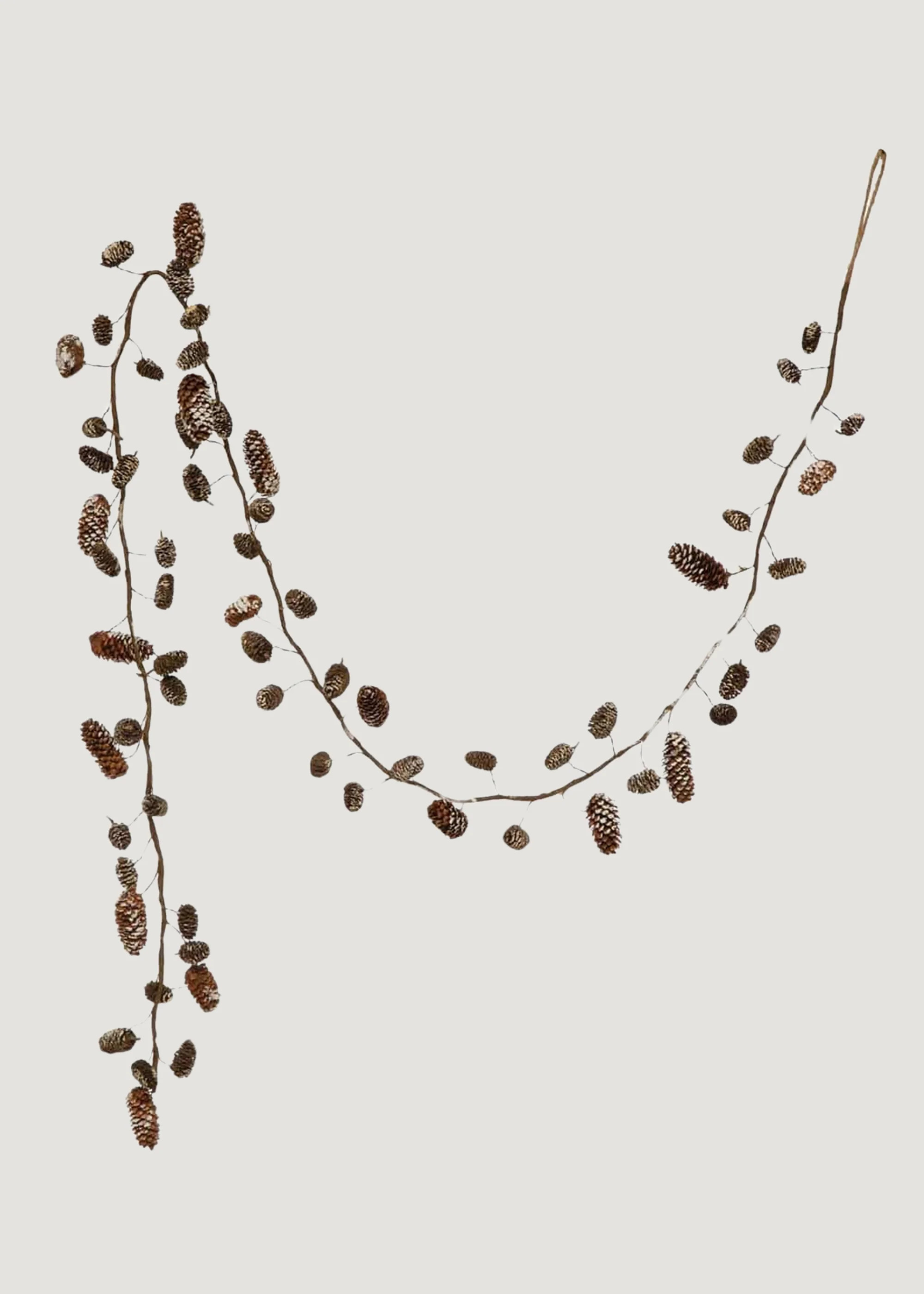 Snowy Pine Cone Holiday Garland - 70" | Afloral