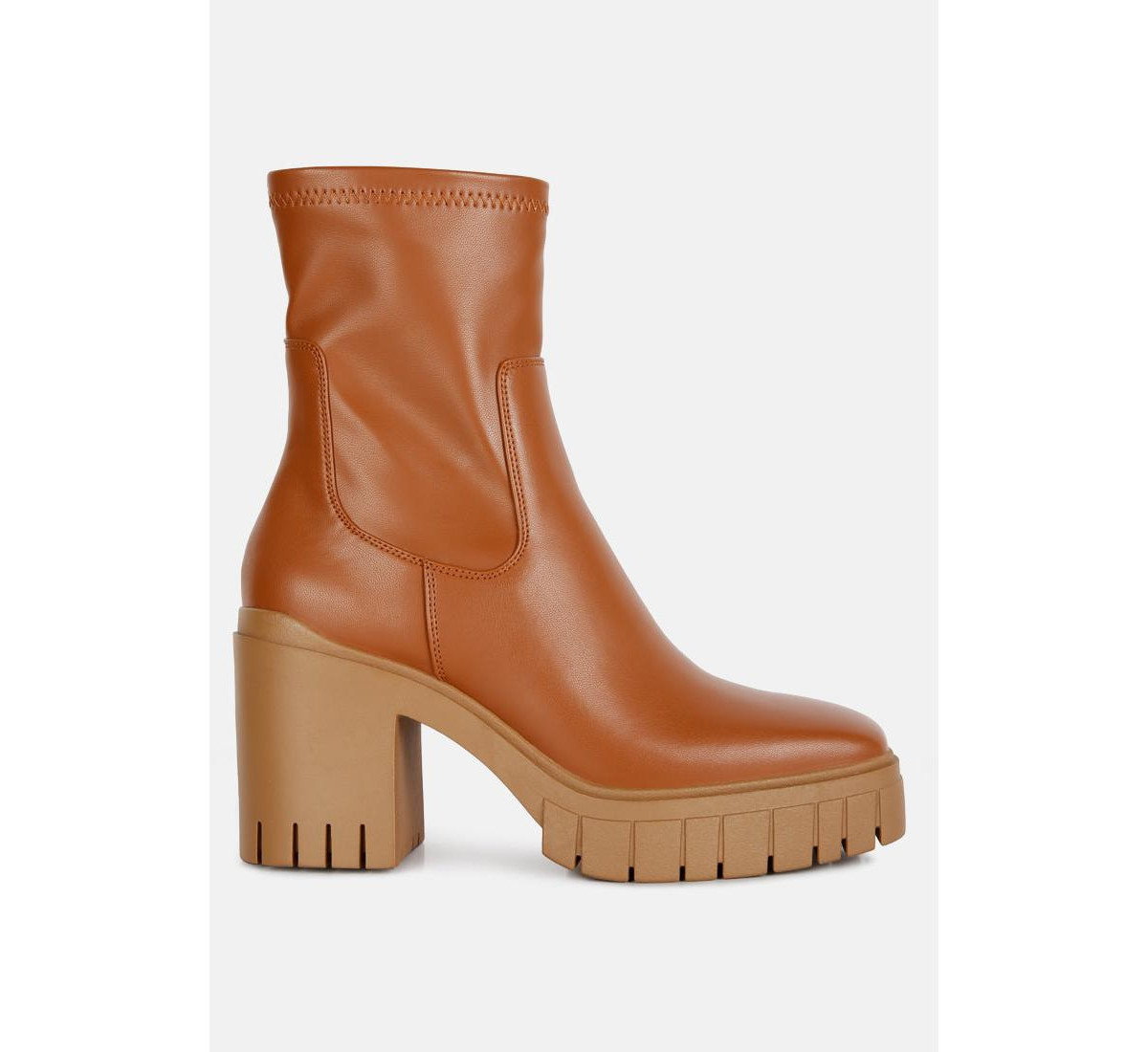 kokum faux leather platform boots - Beige/khaki | Macy's