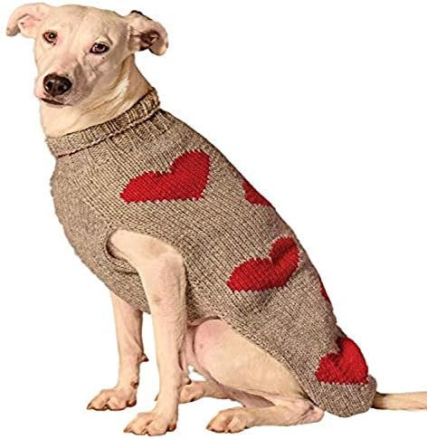 Chilly dog Red Hearts Dog Sweater (Medium) | Amazon (US)