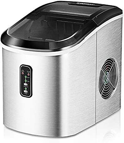 Euhomy Ice Maker Machine Countertop, 26 lbs in 24 Hours, 9 Cubes Ready in 6 Mins, Self-Clean Elec... | Amazon (US)