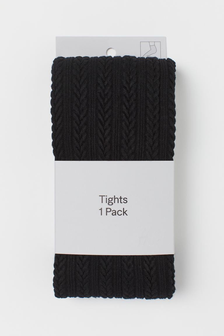 Textured-knit tights with an elasticized waistband. | H&M (US)