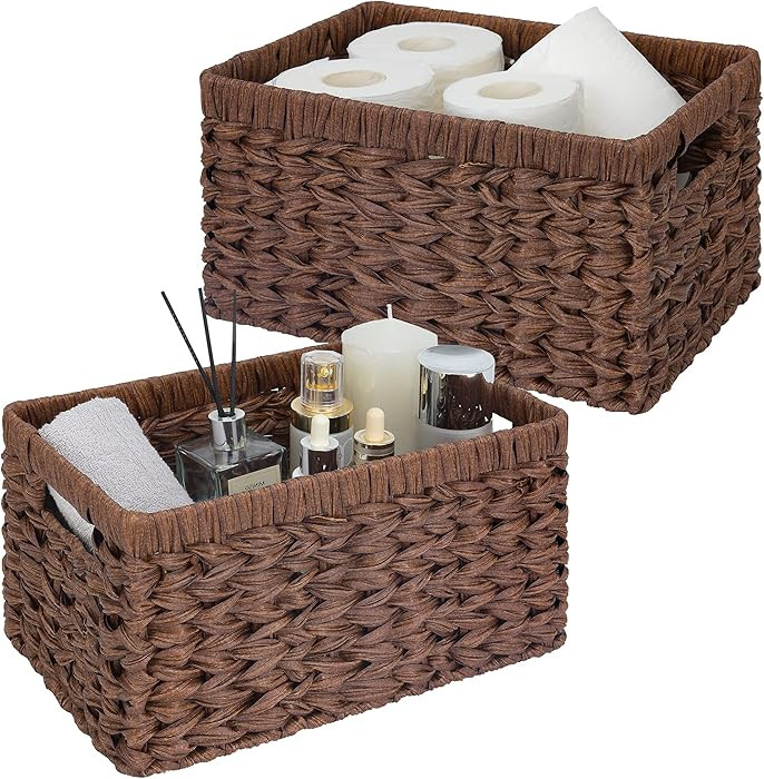 GRANNY SAYS Wicker Storage Baskets for Shelves, Wicker Baskets for Organizing, Waterproof Woven B... | Amazon (US)