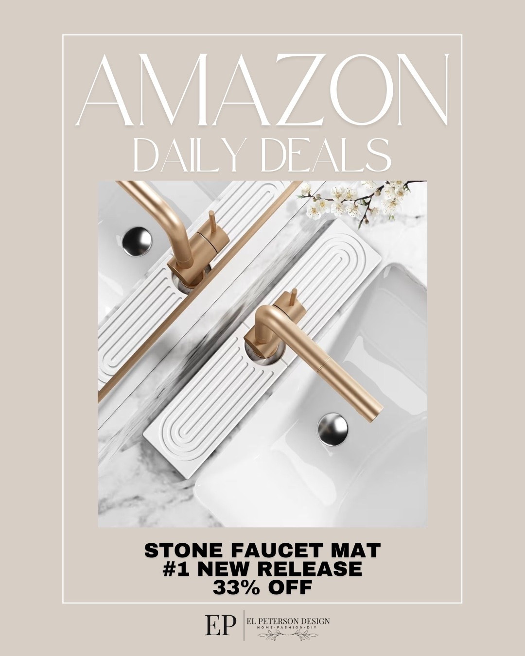 Amazon Daily Deals
Stone faucet mat 

#LTKSaleAlert #LTKHome