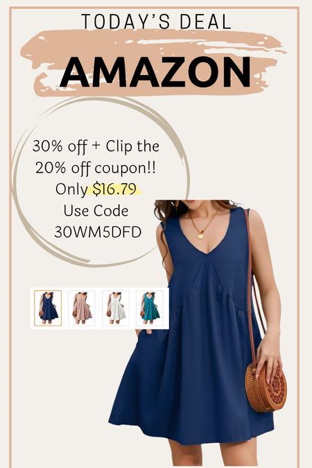 Amazon promo code deal on cute summer mini dress!

#LTKSeasonal #LTKSaleAlert #LTKFindsUnder50