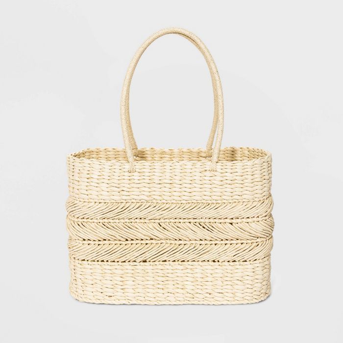 Straw Tote Handbag - A New Day™ | Target