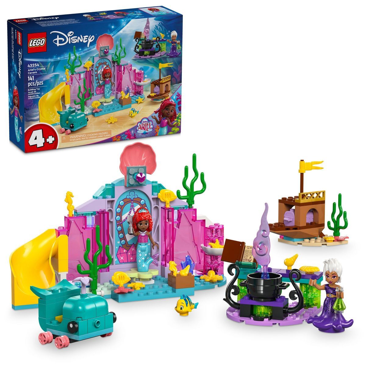 LEGO Disney Princess Ariel's Crystal Cavern and Treasure Chest 43254 | Target