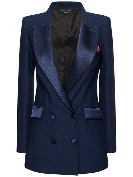 Bianca double breasted cady blazer - HEBE STUDIO - Women | Luisaviaroma | Luisaviaroma