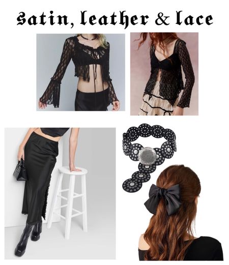 Satin, leather & lace … the vibe for fall 🖤🔮

#LTKfindsunder50 #LTKstyletip