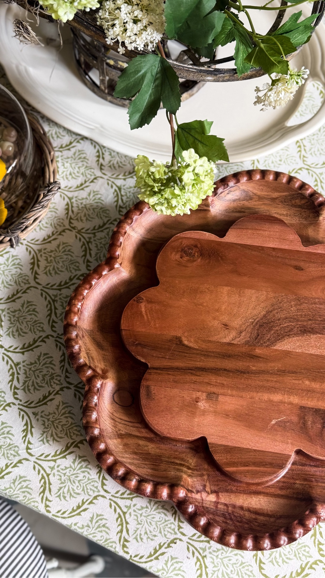 The lazy Susan vintage bread/charcuterie board you didn't know you needed! Crafted from acacia wood. 🙌🏼🫶🏼 @etuhome

#LTKHome #LTKSeasonal #LTKfoodie