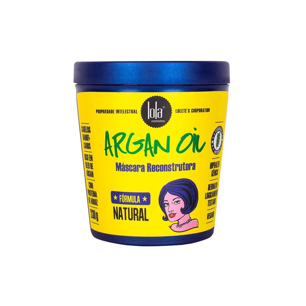 Máscara de Reconstrução Lola Cosmetics Argan Oil 230 g | Amobeleza (BR)
