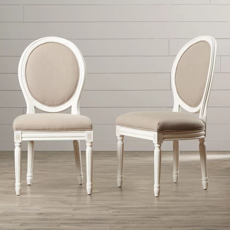 Falgoust Upholstered King Louis Back Side Chair (Set of 2) | Wayfair North America