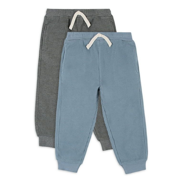 Modern Moments by Gerber Baby Boy & Toddler Boy Waffle Jogger Pants, 2-Pack, 12M-5T | Walmart (US)