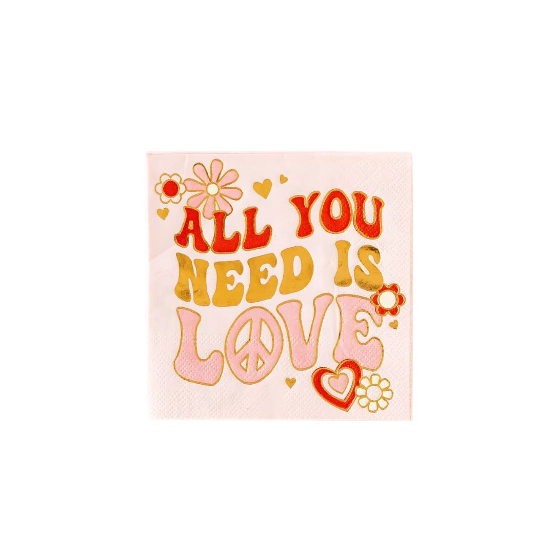 Occasions By Shakira - All You Need Is Love Napkin | Ellie and Piper