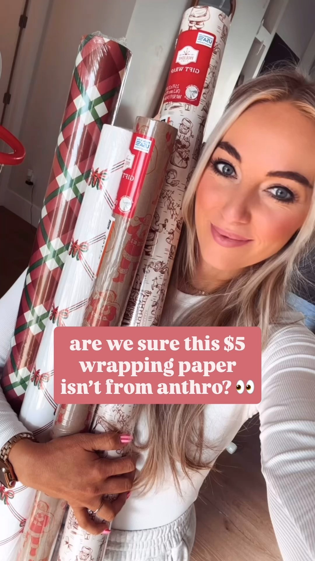 nostalgic christmas lovers ♥️ these walmart wrapping paper rolls are giving all the classic/vintage feels, but only cost $5.32. charming santa prints, classic christmas plaids, and bows ofc. 🎀🎄🎁

#christmas2025 #christmasgifting #walmartfinds

#LTKGiftGuide #LTKHoliday #LTKSeasonal