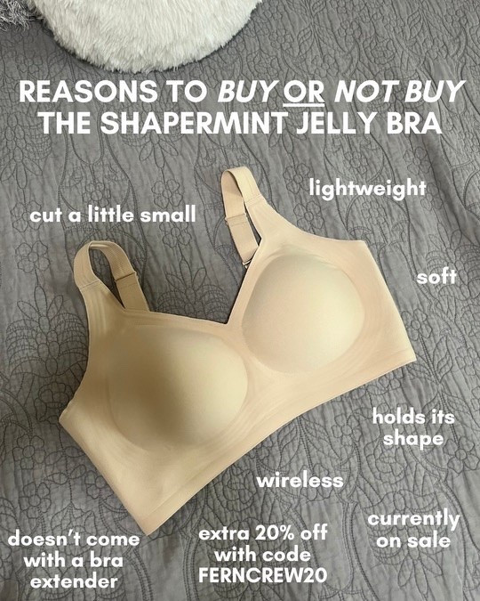 Some things are worth living with though 🌟

Have y’all tried the new jelly bra yet??

Would love to hear your thoughts if you have!


p.s. If you want to try this bra or any other shapermint items for the first time, you can use my code “FERNCREW20” for 20% off your first purchase on their website!


#ReasonsTo #ReasonsNotTo #ShapermintBras #ShapermintCrew #JellyBra

#LTKdayinmylife #LTKOver40 #LTKWorkwear