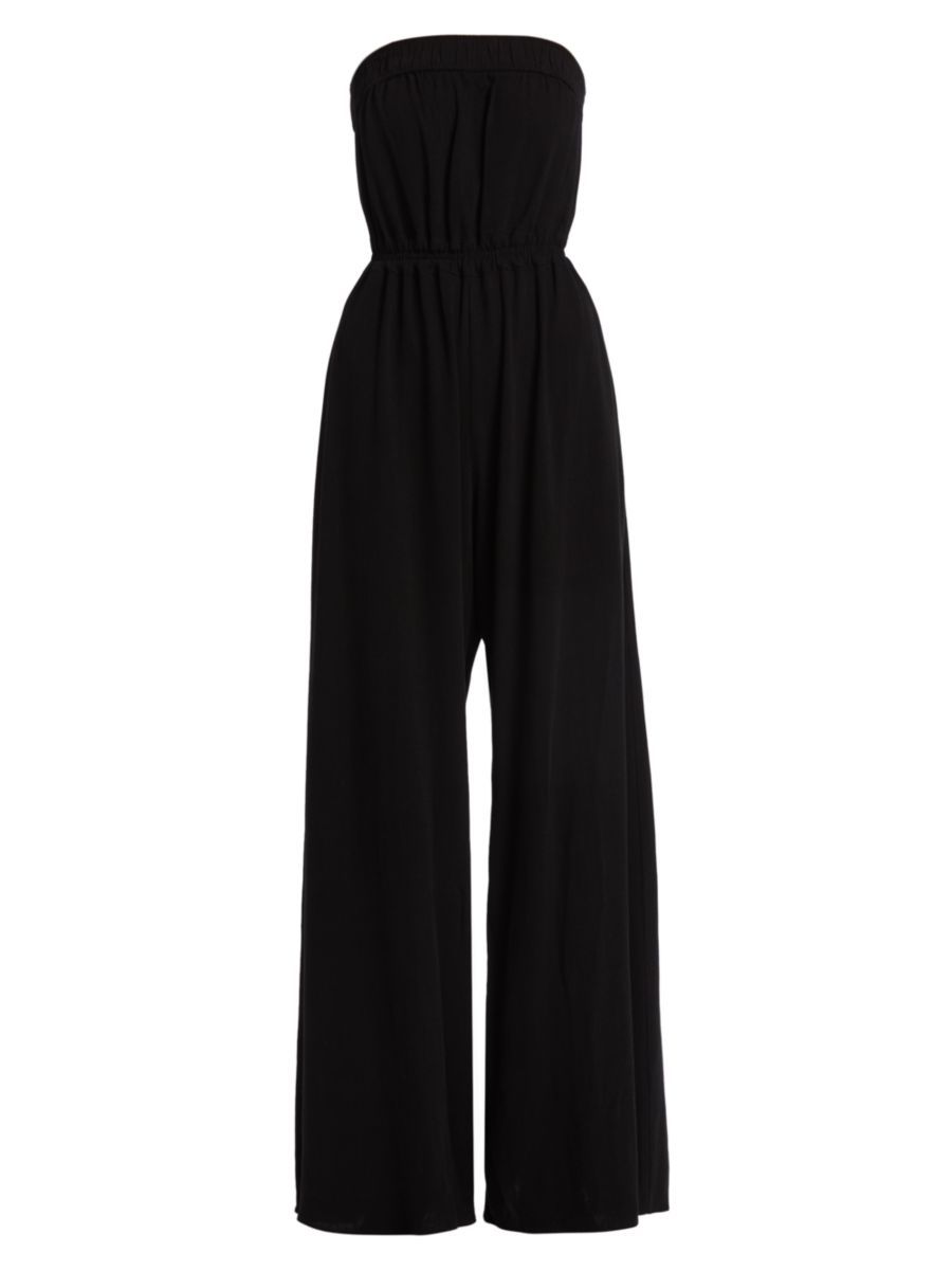 Shop Rivet Utility Queen Linen-Blend Strapless Jumpsuit | Saks Fifth Avenue | Saks Fifth Avenue