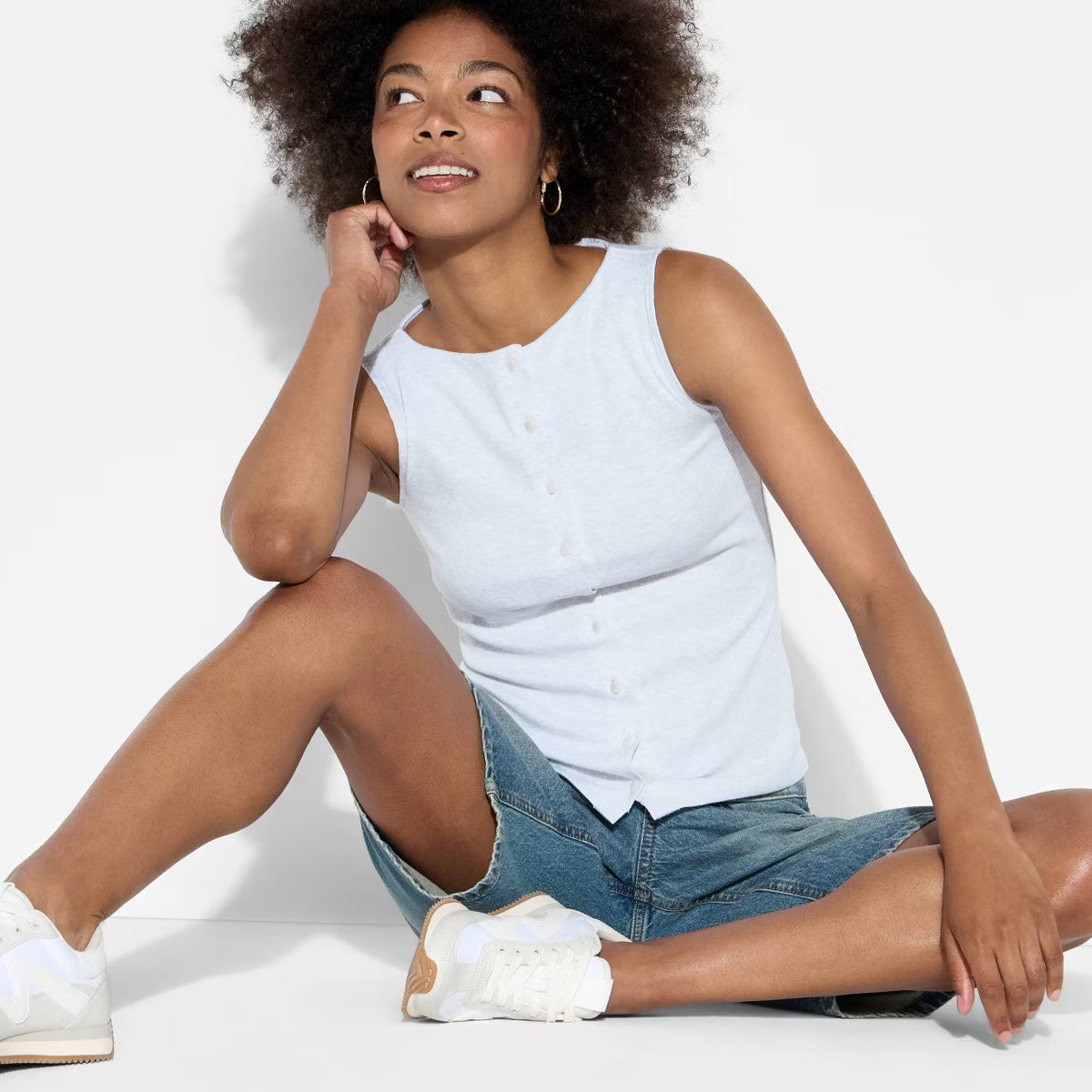 Women's Button-Front Tank Top - Wild Fable™ | Target