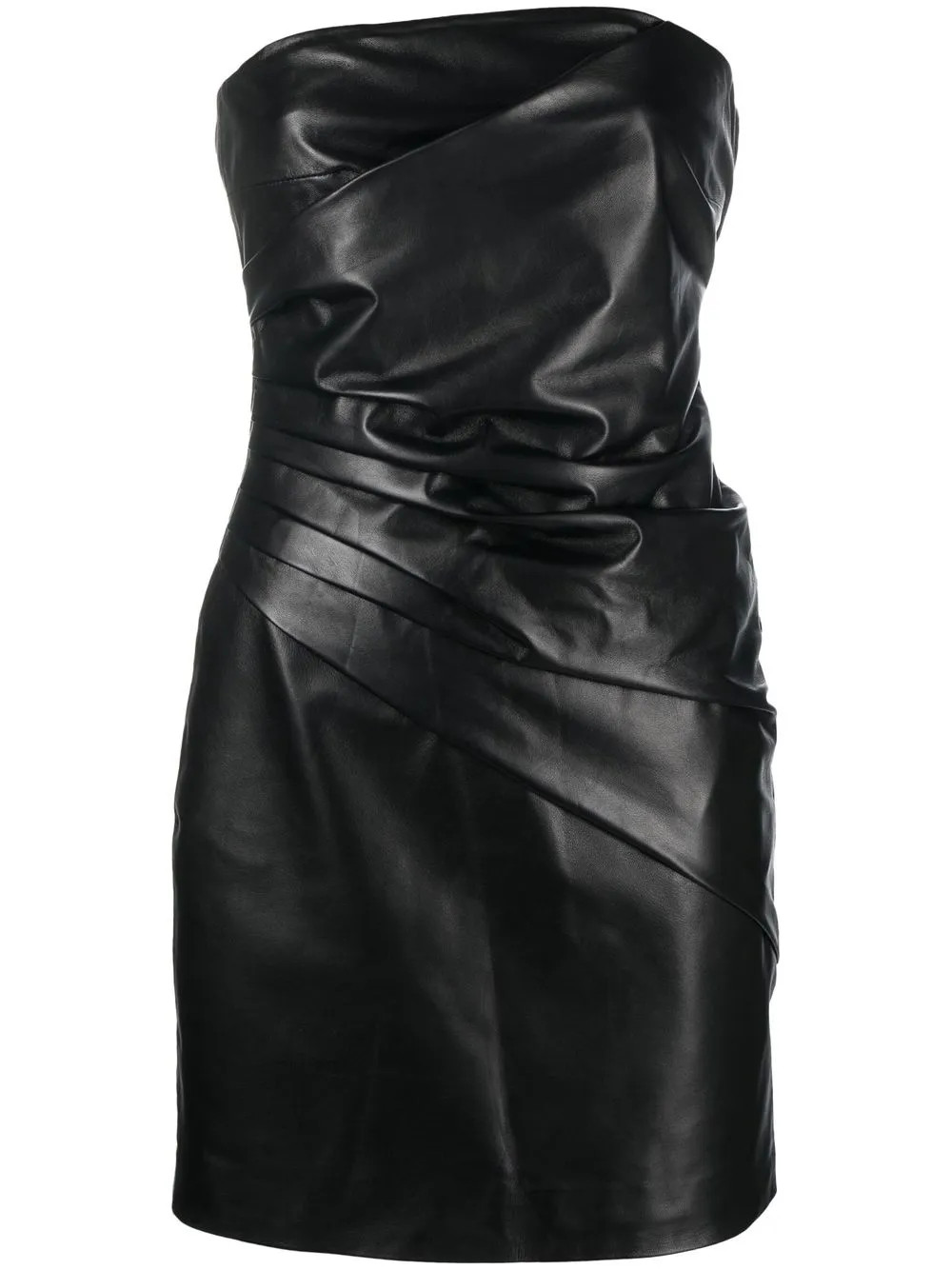 leather strapless mini dress | Farfetch Global