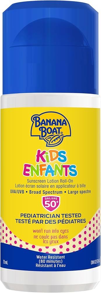 Banana Boat Kids Sunscreen Lotion Roll On SPF 50+ | Amazon (CA)