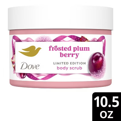 Dove Beauty Limited Edition Holiday Treat Body Scrub - Frosted Plum Berry - 10.5oz | Target