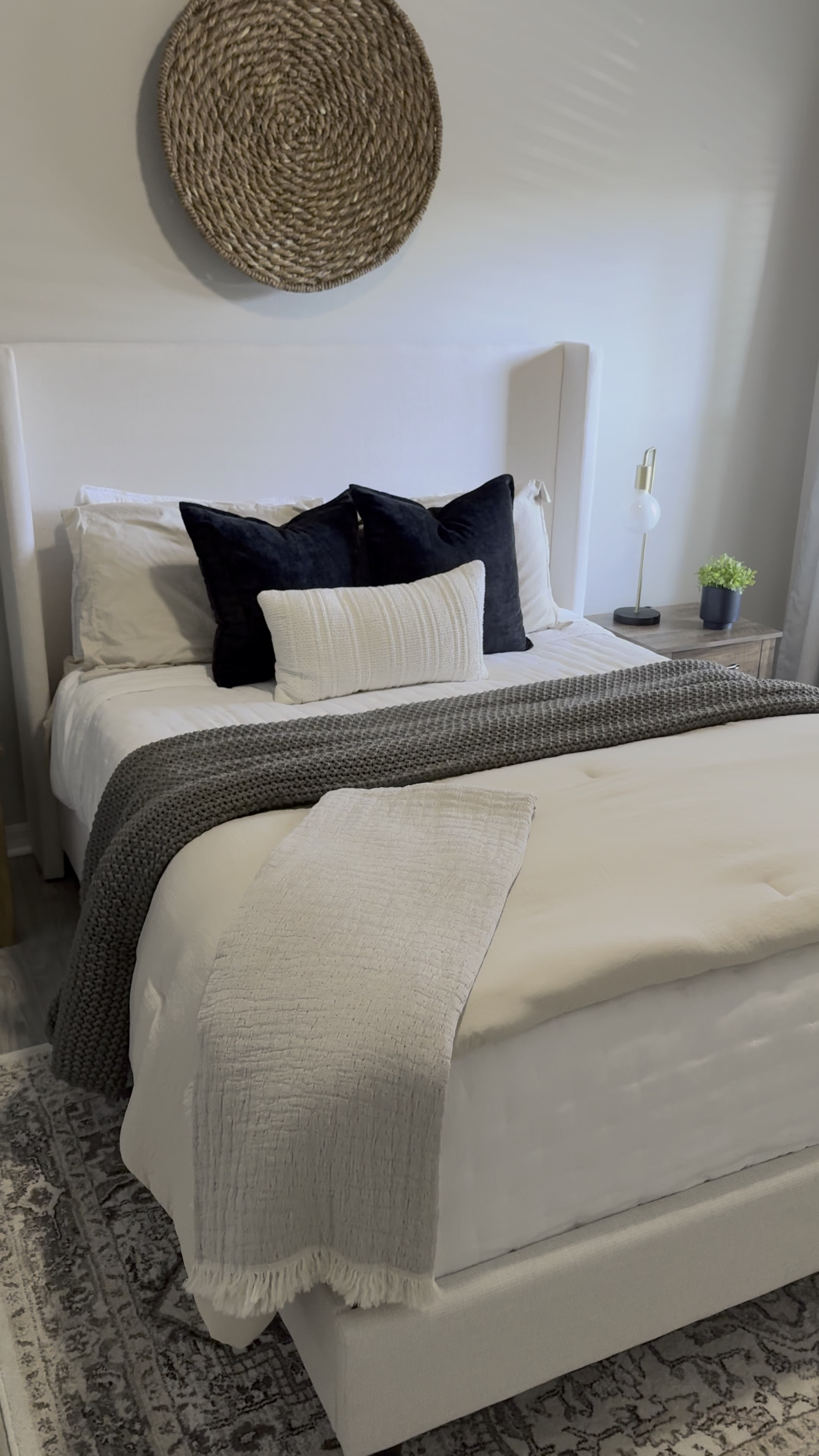 Bedding, bedroom decor, upholstered bed 

#LTKHome #LTKWatchNow #LTKSeasonal