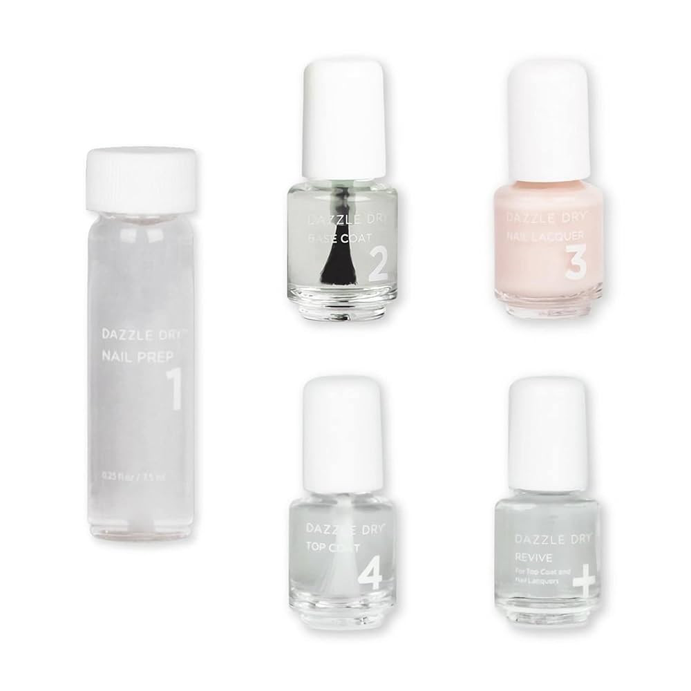 Dazzle Dry Mini Kit 4 Step System - Prima Ballerina, a sheer and milky delicate pink that makes a... | Amazon (US)