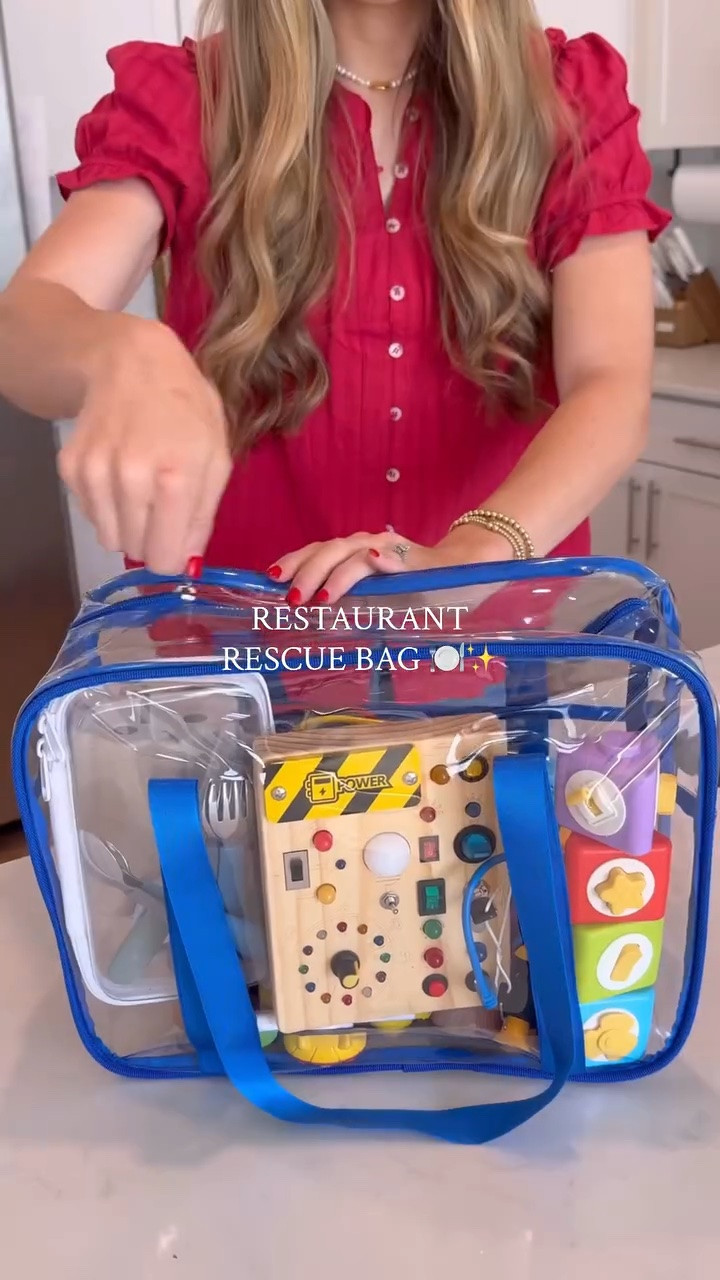 Put together a restaurant rescue bag for the next time you go out to eat 🍽️✨🙌🏻😊
Here’s everything you can include 👇🏻
- engaging toys (include a variety of them)
- kid safe utensils (easier for them to hold)
- scissors (to cut up food)
- disposable place mats (the table is never as clean as it looks)
- extra snacks 
- spill proof water bottle 

Send this to a mom friend who may be dreading dinner out & save for your next outing 😊

#eatingoutwithkids #restaurantbag #restaurantwithbaby #onthegomom #eatingoutwithbaby

#LTKmomlife #LTKKids #LTKBaby