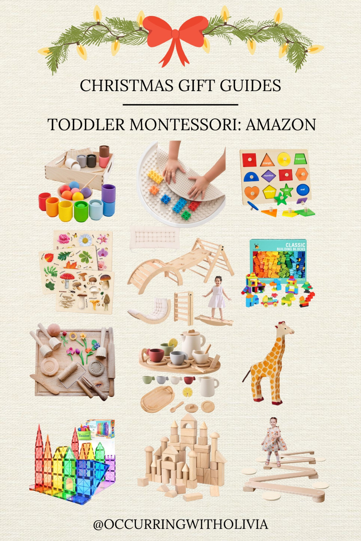 Christmas Gift Ideas: Montessori Toys from Amazon

Color Sorting Toy Legos Blocks Organizer Tray Wooden Animals Holztiger Tea Set Kitchen Coffee Maker Blender Wooden Good Magnatiles Cleaning Set 

#LTKHoliday #LTKGiftGuide #LTKKids