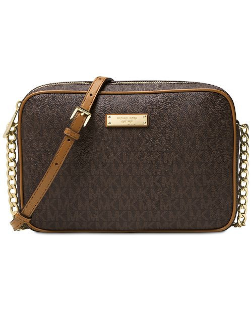 Signature Jet Set Item Large East West Crossbody | Macys (US)