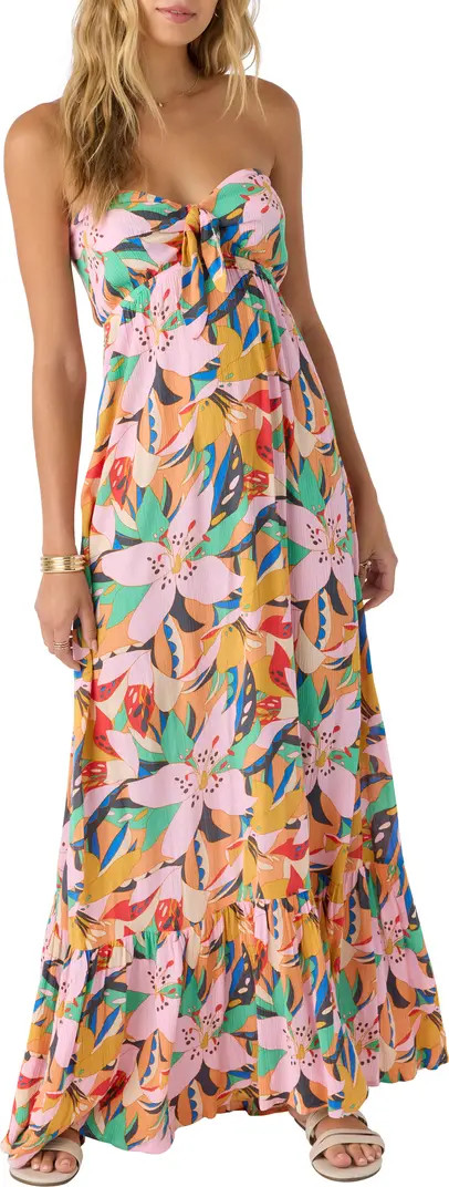 Isadora Floral Strapless Maxi Dress | Nordstrom
