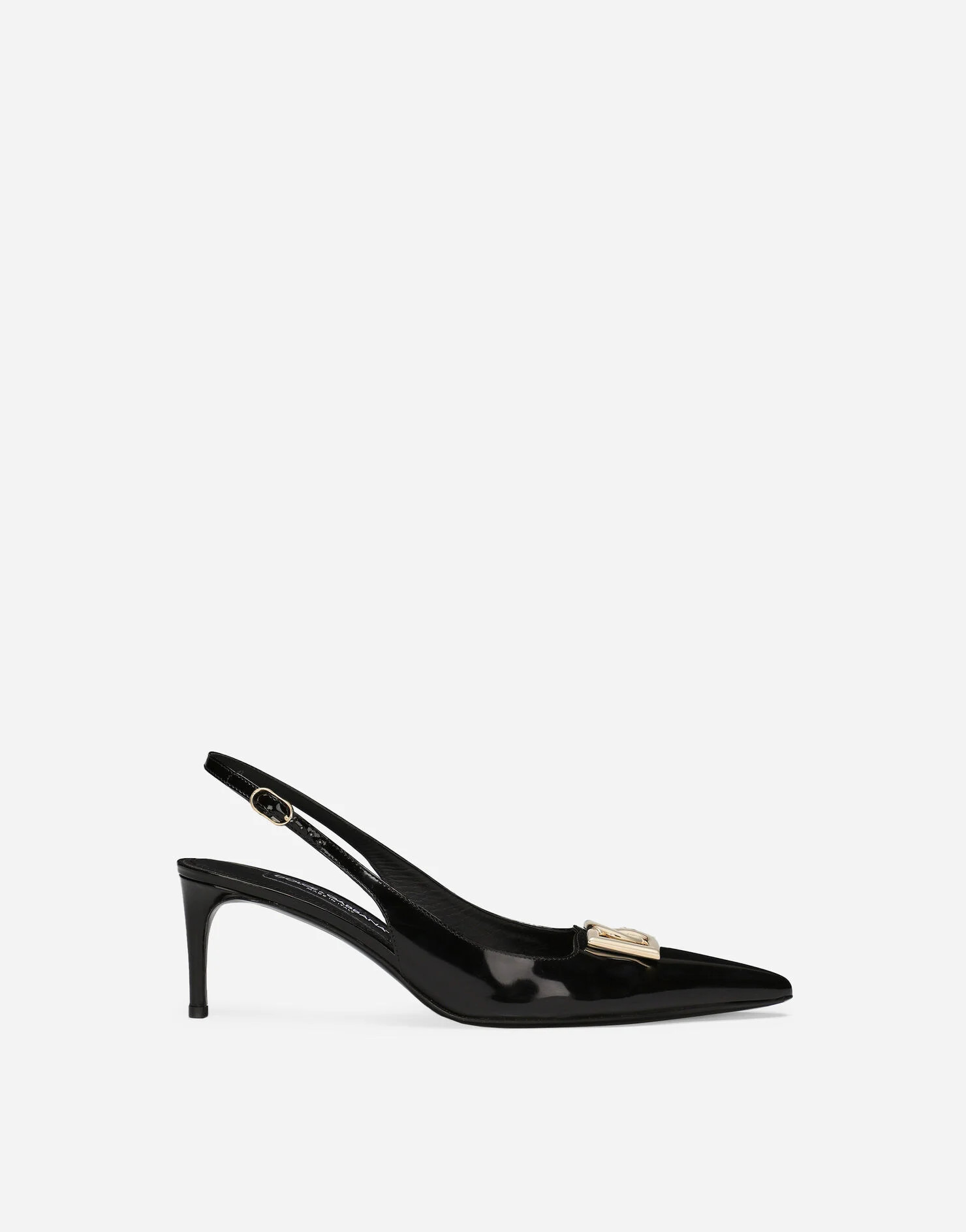 Polished calfskin slingbacks | Dolce & Gabbana US