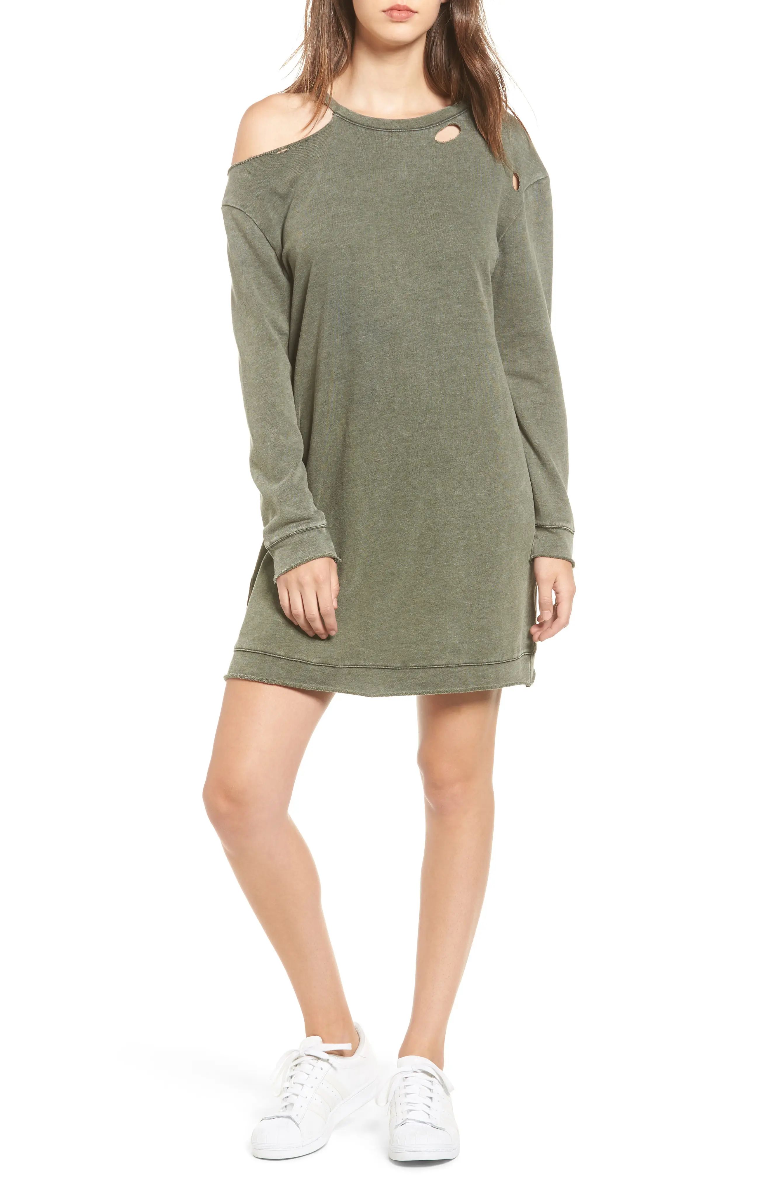 Ripped Sweatshirt Dress | Nordstrom