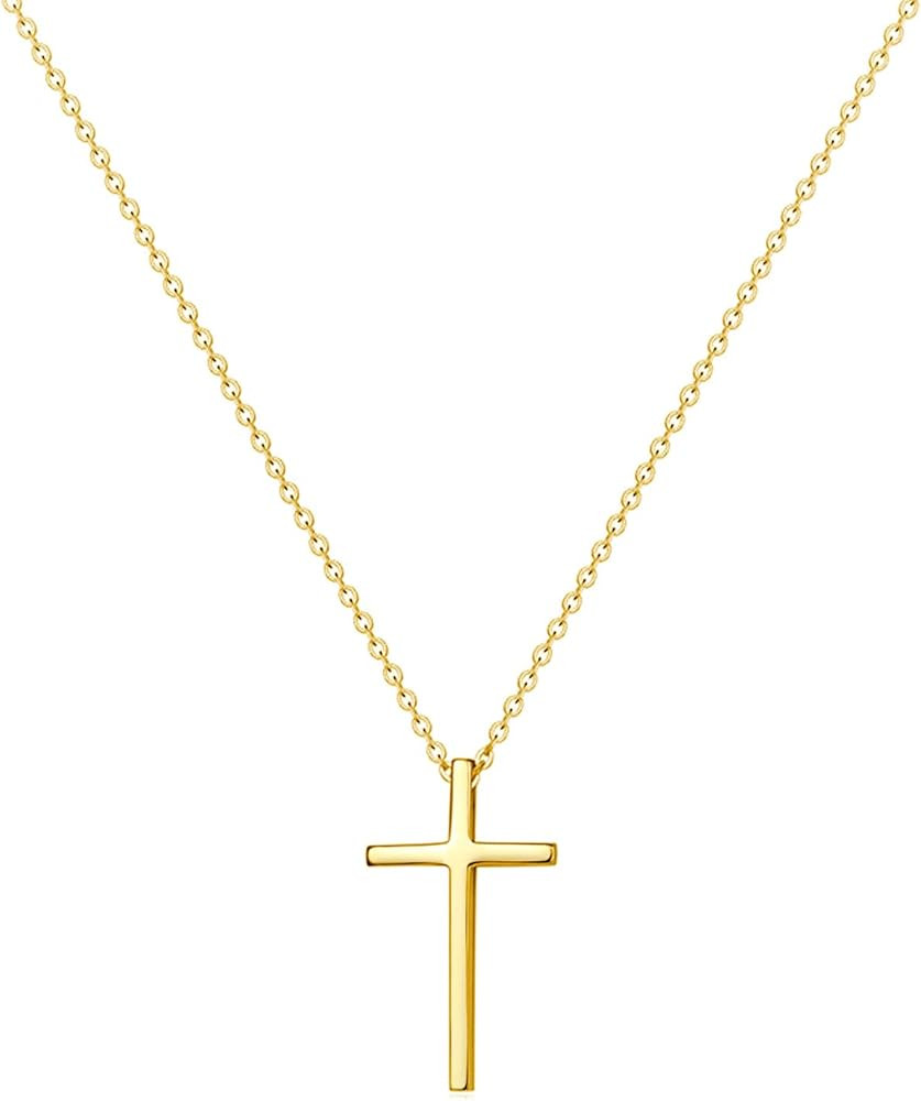 Tiny Cross Pendant Necklace for Women Simple Cross Necklaces Mothers Day Birthday Gifts for Women... | Amazon (US)
