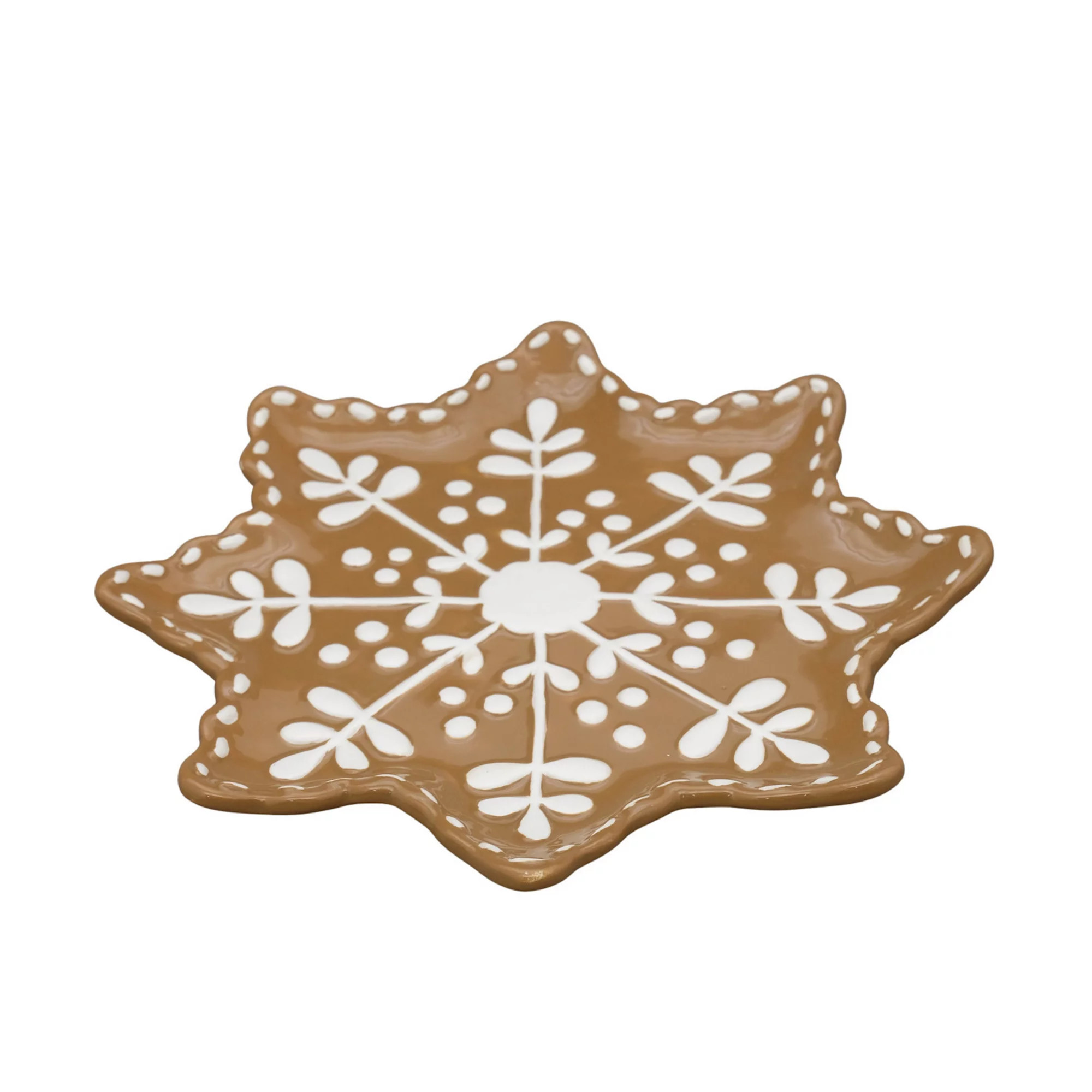 St. Nicholas Square® Gingerbread Snowflake Appetizer Plate | Kohl's