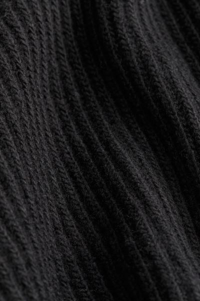 Rib-knit Mock Turtleneck Sweater - Black - Ladies | H&M US | H&M (US + CA)