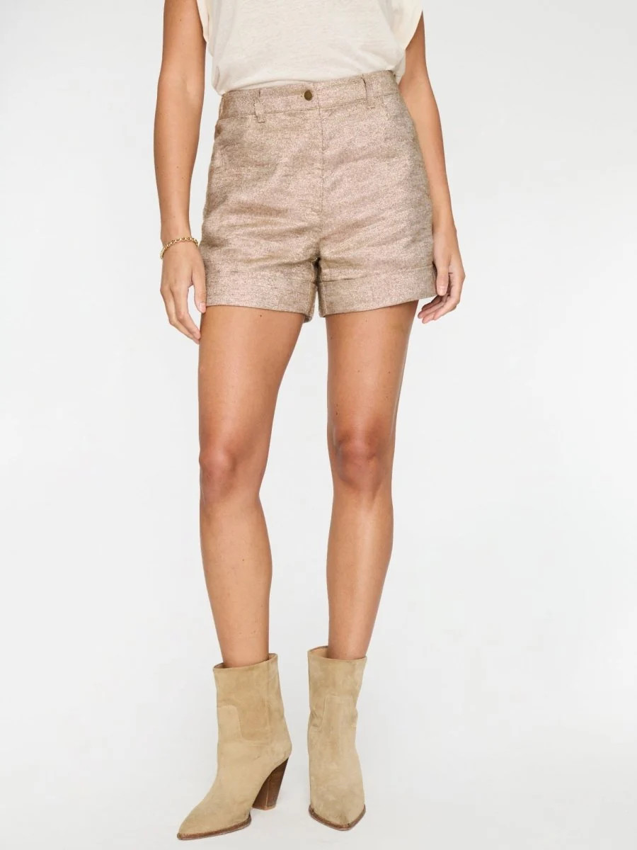 Women's Pippa Cuffed Short in Gold | Brochu Walker | Brochu Walker