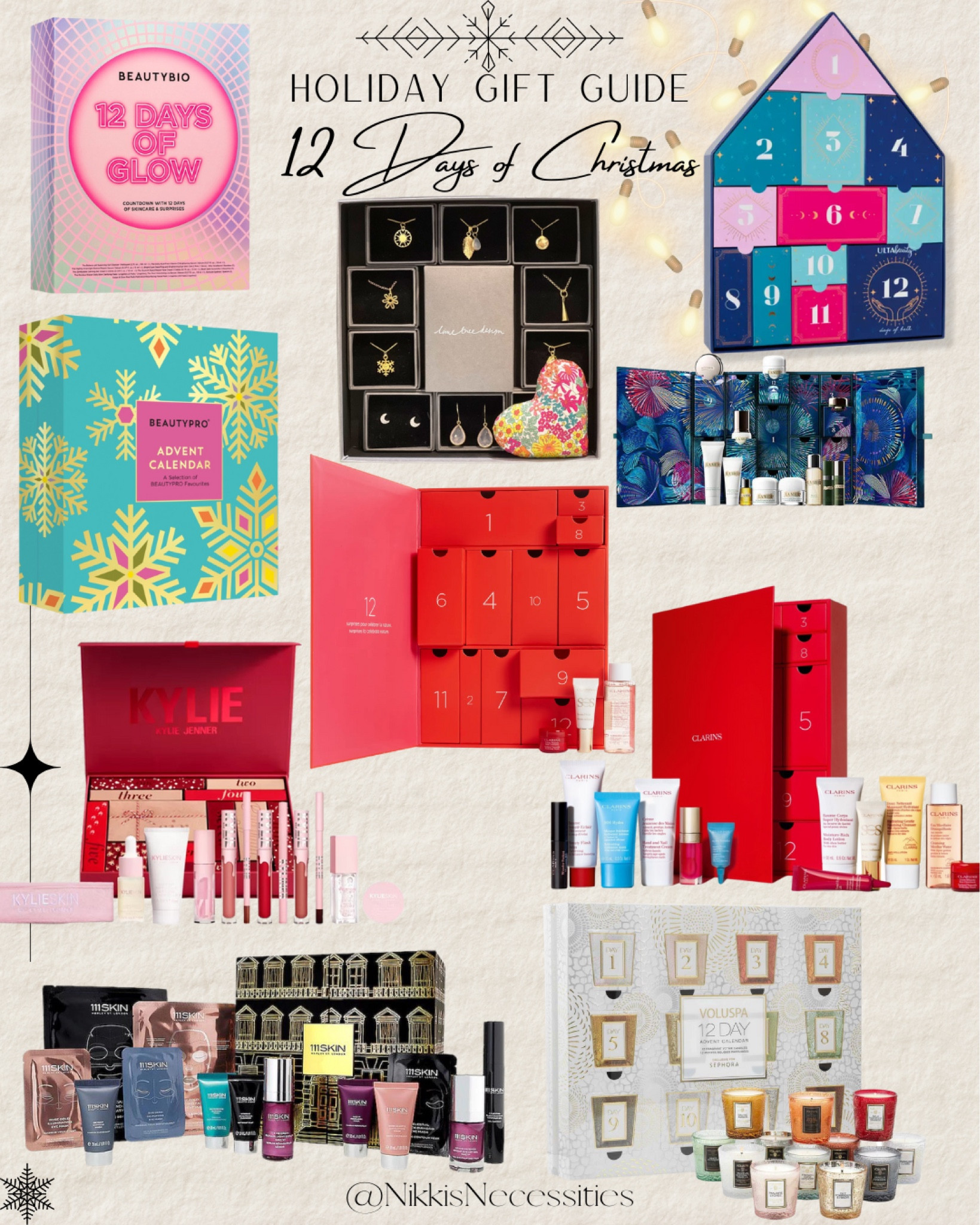 12 days of Christmas advent calendar 
Christmas calendar 
Wolf and badger 
Candle calendar
Beauty calendar 
Christmas gift guide 
Gift ideas 
Gifts for anyone 

#LTKGiftGuide #LTKSeasonal #LTKHoliday