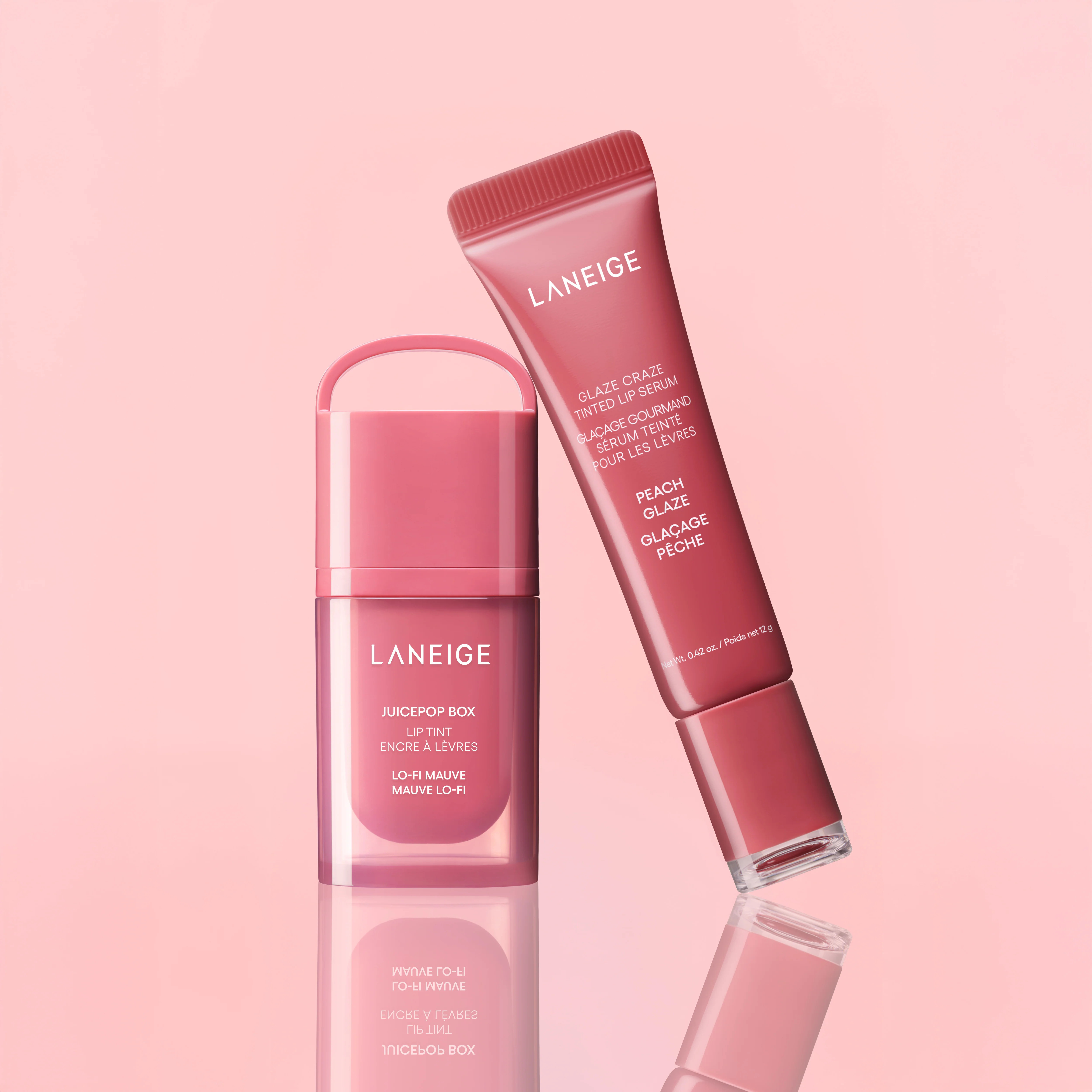 Tint & Glaze Duo: Lo-Fi Mauve & Peach Glaze | Laneige (US)