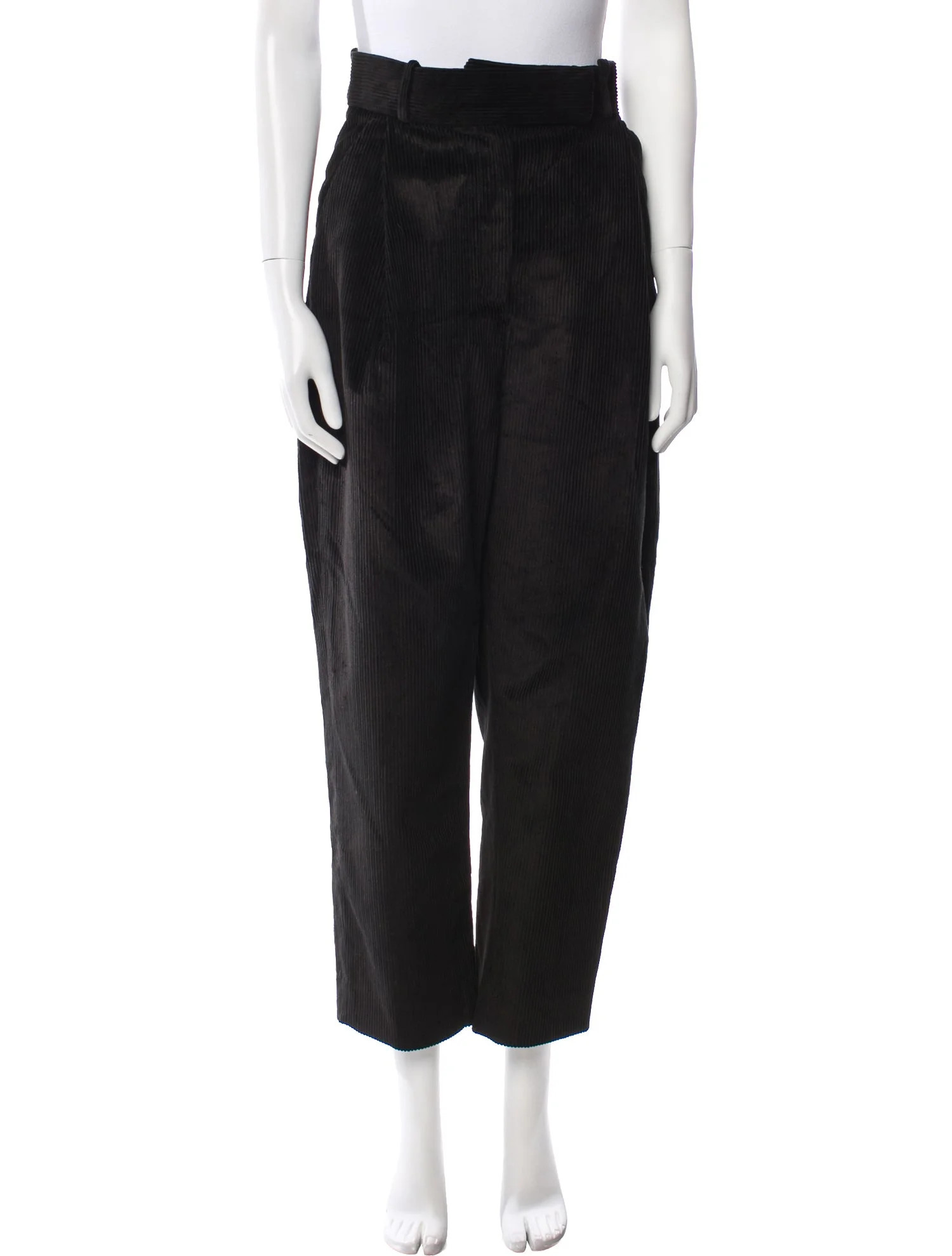Deep Pleat Cord Trouser Straight Leg Pants | The RealReal