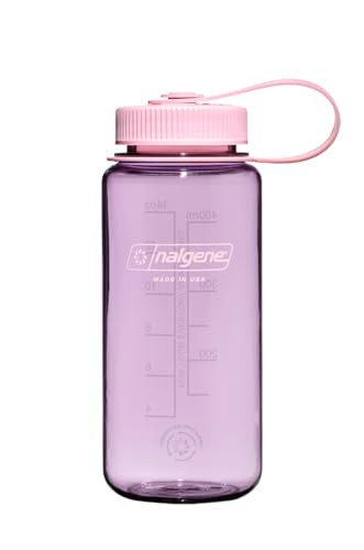 Nalgene Sustain Tritan BPA-Free Water Bottle Made with Material Derived from 50% Plastic Waste, 16 OZ, Wide Mouth, Cherry Blossom | Amazon (US)