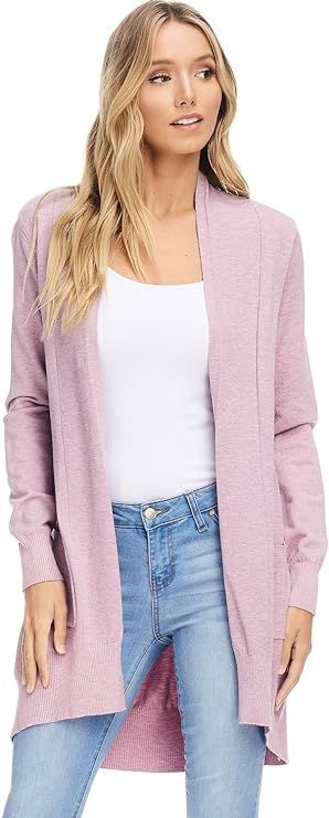 Alexander + David Women's Open Front Long Sleeved Duster Cardigan | Lightweight Maxi Sweater with... | Amazon (US)