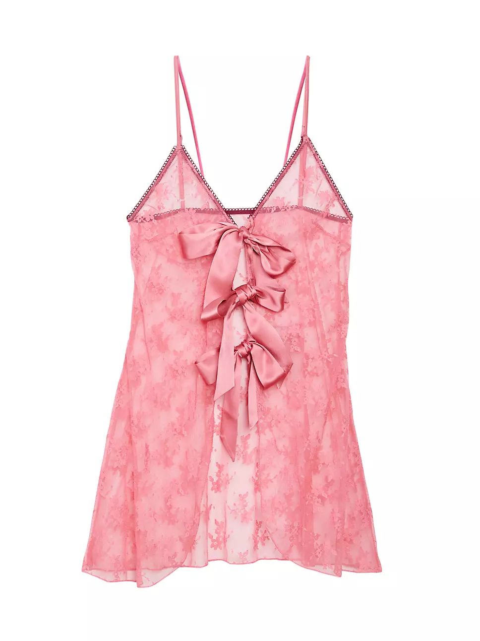 Untie Me Nightie Sheer Floral Lace Night Slip | Saks Fifth Avenue