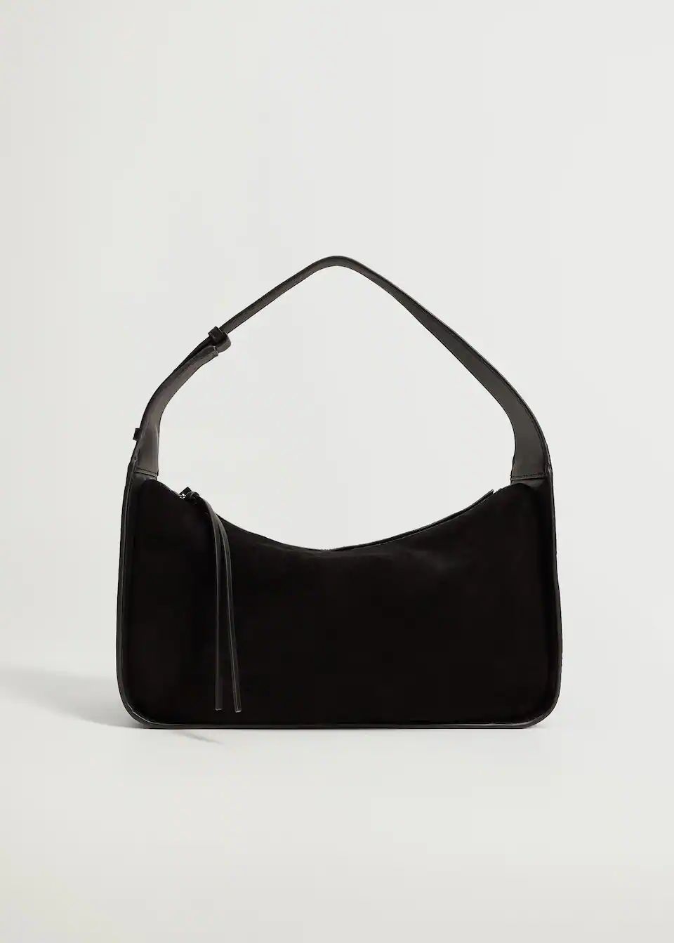 Leather baguette bag | MANGO (US)