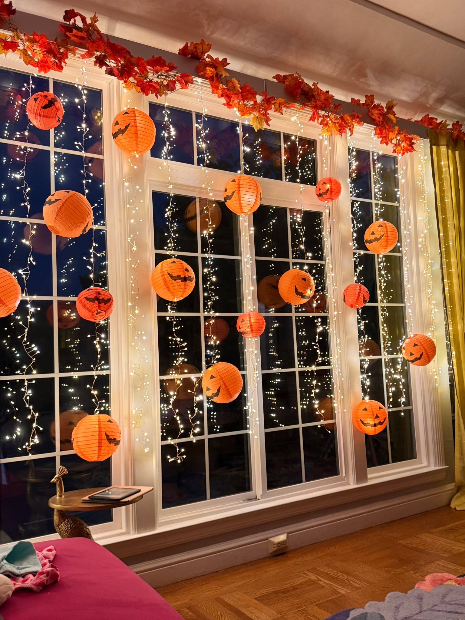 Pumpkin lanterns! I used 8” and 6” so check the sizes when ordering! I used 12” outside! These curtain lights are Balsam Hill but the Terrain ones are better!! I also linked some Amazon dupes for the lights with thousands of reviews. Perfect Fall and Halloween decor!

#LTKSeasonal #LTKHome #LTKParties