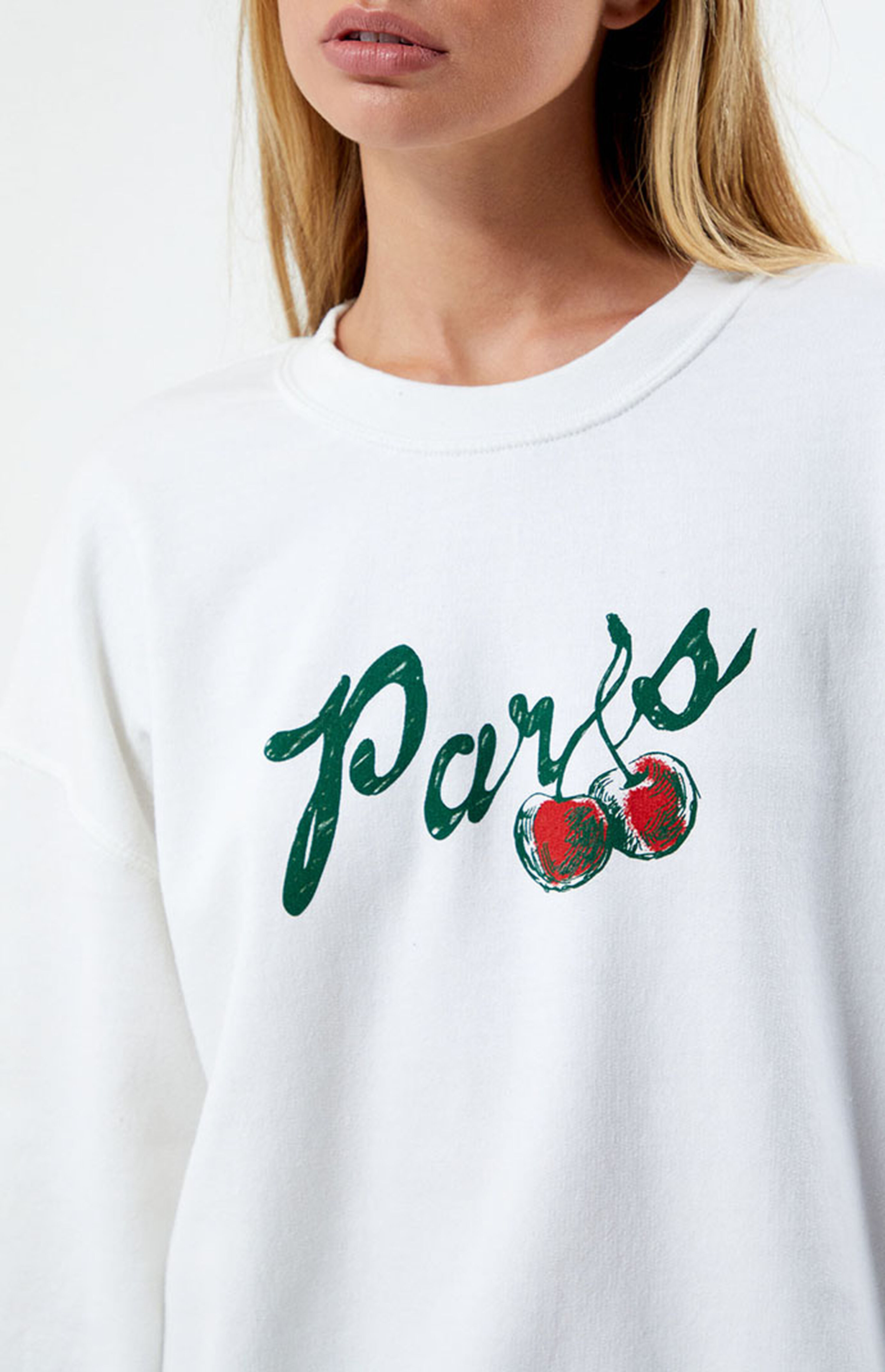 Paris Cherries Crew Neck Sweatshirt | PacSun