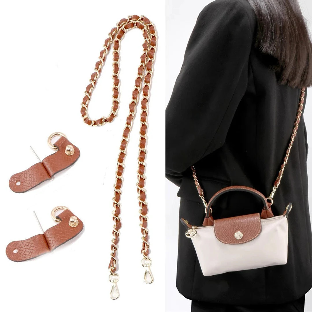 Longchamp Bun Handmade Punch Free Leather Crossbody Strap - Etsy Canada | Etsy (CAD)