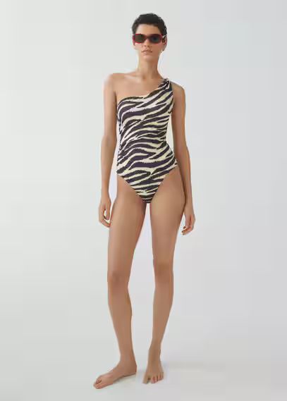 Animal print swimsuit | MANGO (US)